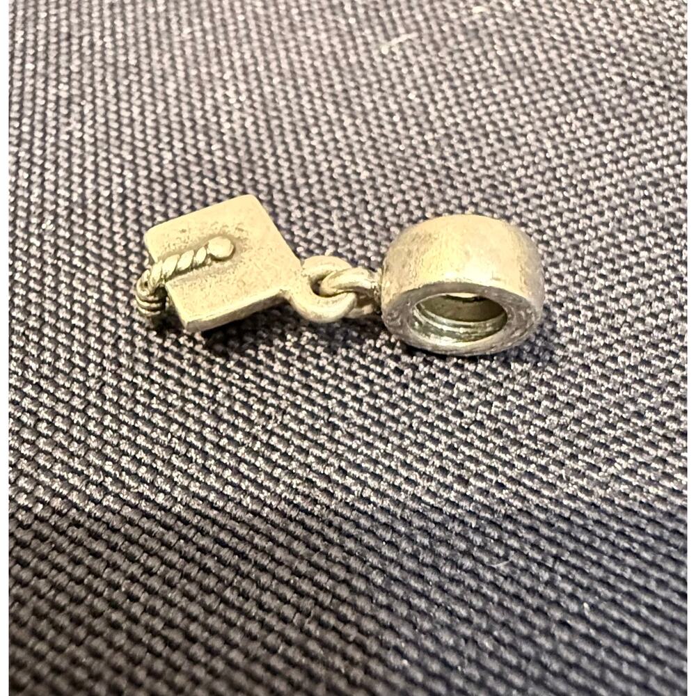 Authentic Pandora Sterling Silver Graduation Cap Dangle Charm